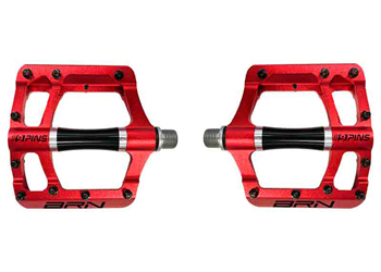 BRN Pedali Flat 9 Pins-rosso nero